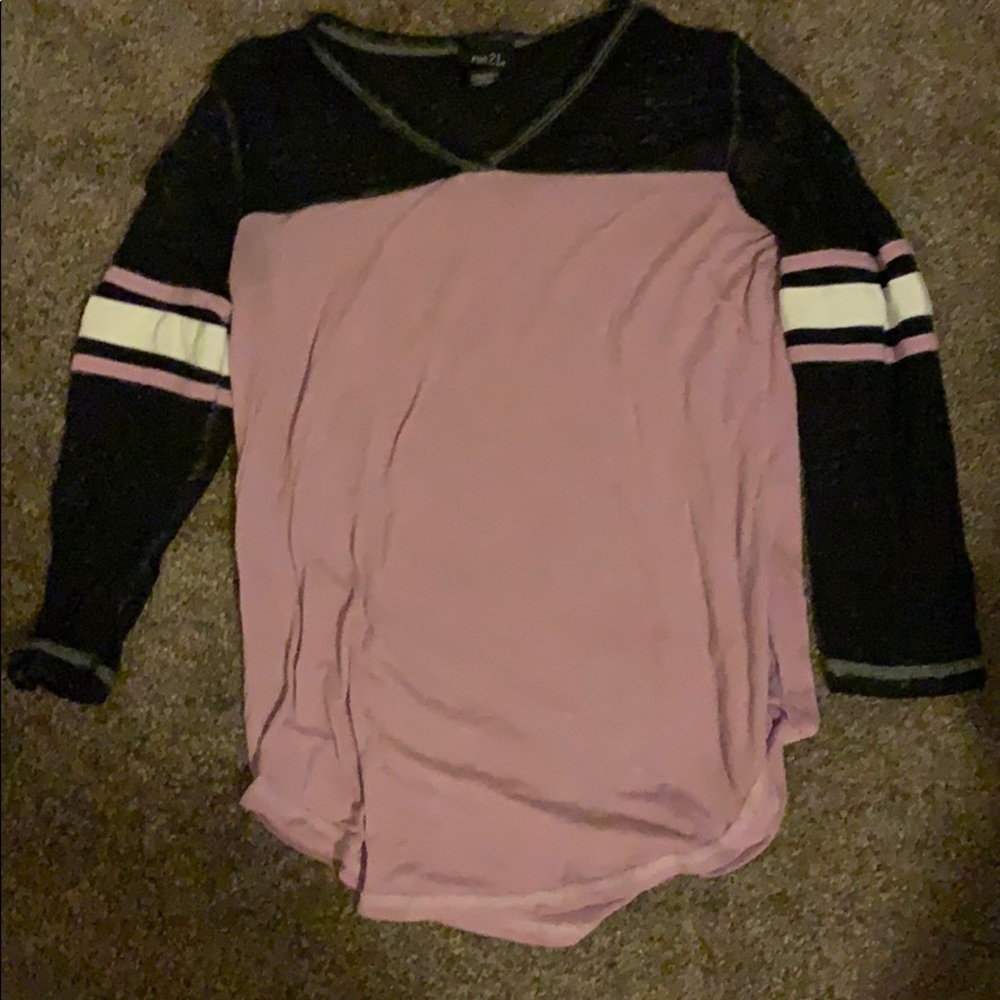 Purple/Black striped T-Shirt